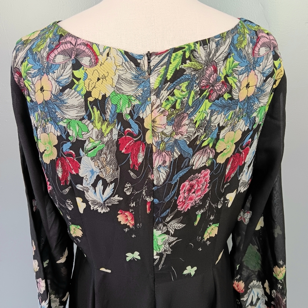 Floral Black Maxi Dress - Picture 12 of 16
